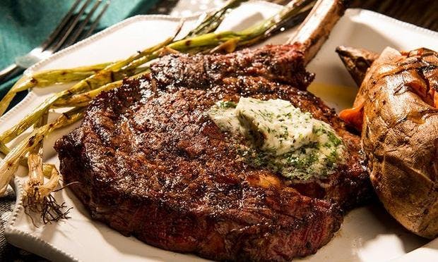 Smoked Rib Eyes With Bourbon Butter Recipe Traeger Grills 